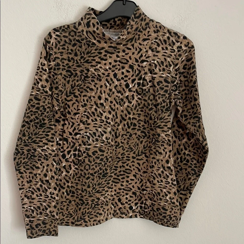 The Children’s Place Leopard Print Long Sleeve Top L